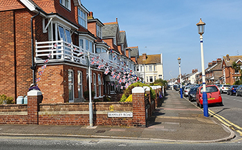 Local houses dressed for VE Day