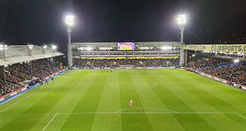 Crystal Palace's home ground Selhurst Park in November 2019