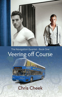 The cover of my third novel, Veering off Course